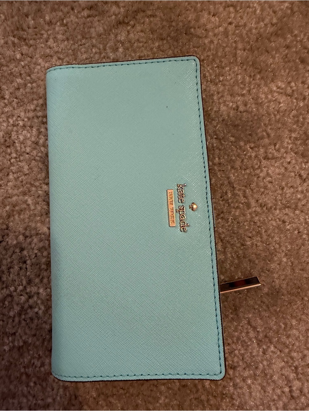 kate spade Slim Zip Continental Wallet - Light Blue